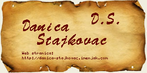 Danica Stajkovac vizit kartica